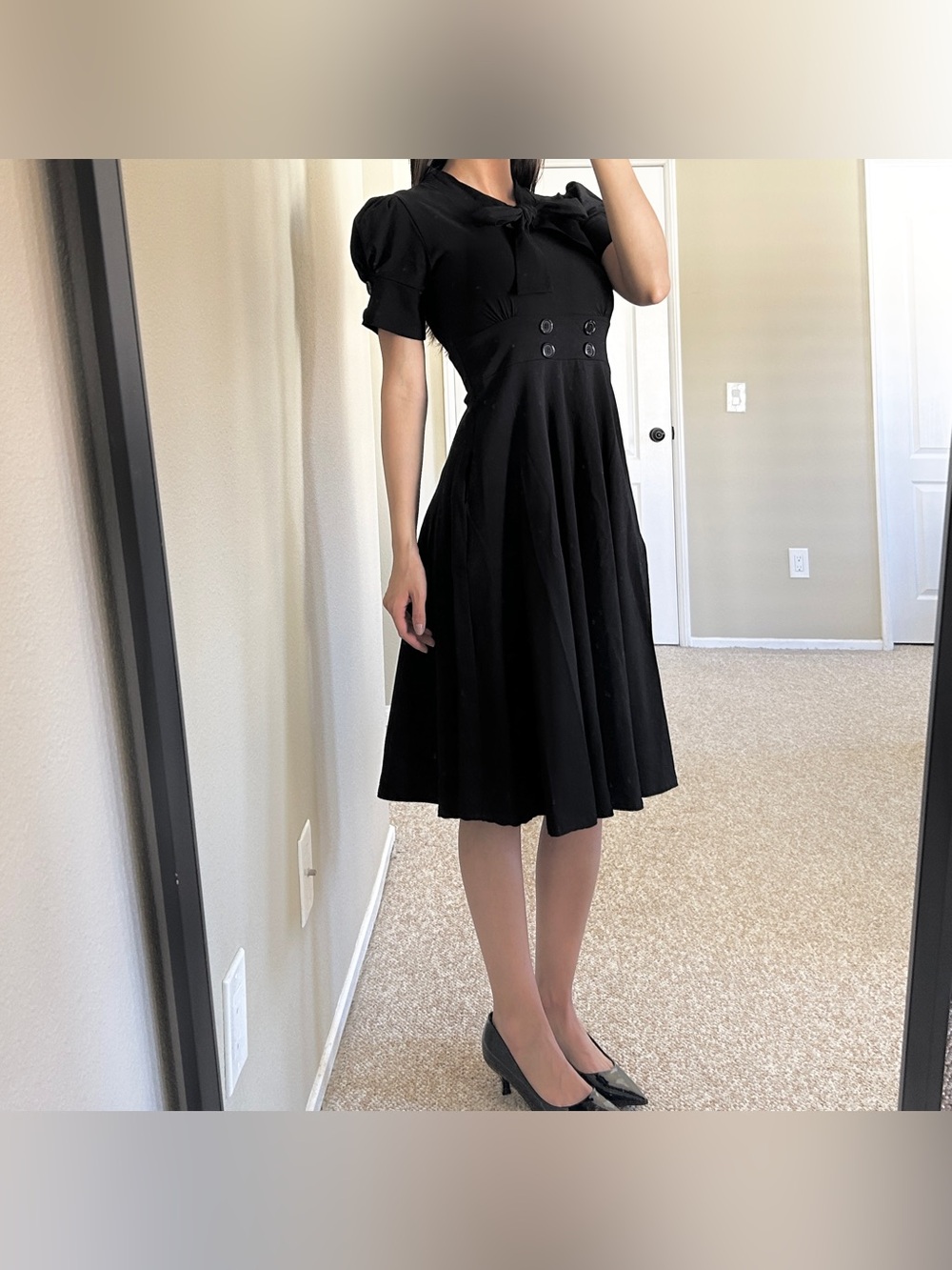 Pinky Pinups Retro Black Dress